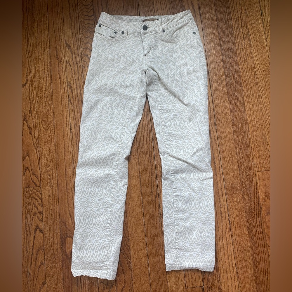 Prana Cream Kara Patterned Jeans